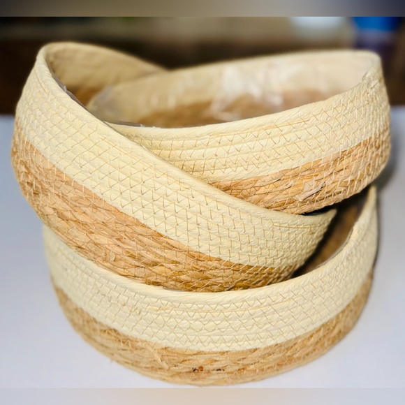 Set of 3 Stackable Storage Baskets - Picture 3 of 12